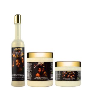 KIT REI E RAINHA DOS CRESPOS E CACHEADOS COIFFER(3 UNIDADES)