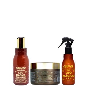 KIT CLIENTE LISO MAGICO COIFFER (3 UNIDADES)